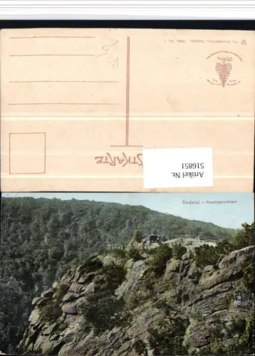 516851,Bodetal b. Thale am Harz Rosstrappenfelsen Felsen pub Dr. Trenkler