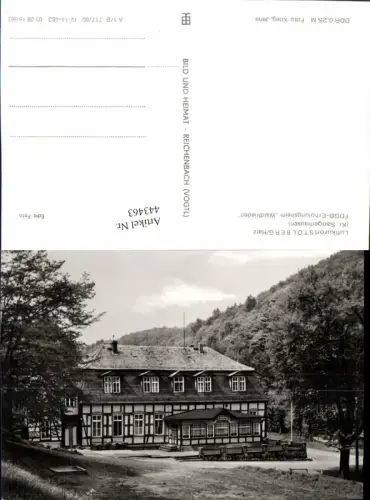 443463,Stolberg im Harz Erholungsheim Waldfrieden pub VEB