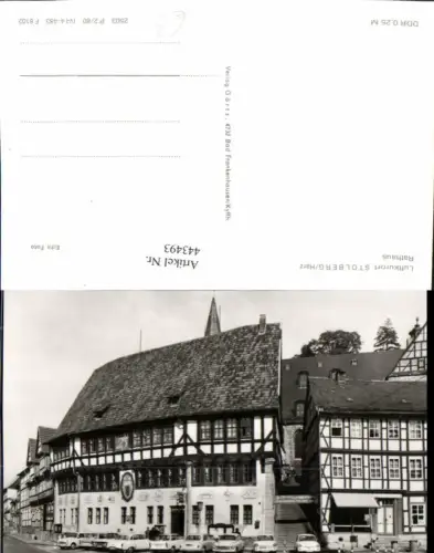 443493,Stolberg im Harz Rathaus Gebäude