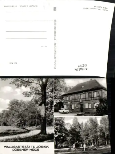 432287,Dübener Heide Waldgaststätte Jösigk Mehrbildkarte