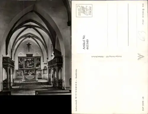 443349,Wittenberg Stadtkirche Kirche Innenansicht