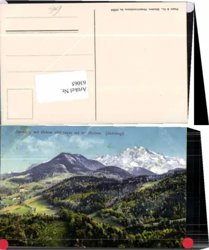 63065,Dürnberg m. Hohen Göll Hallein Purger Co 10854