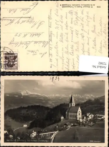 72302,Hallein mit Dürrnberg u. Hohen Göll Ortsansicht