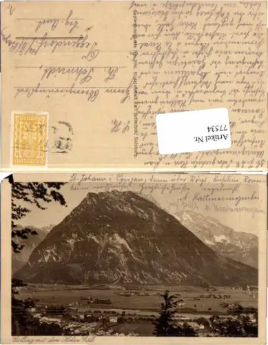 77534,Golling m. Hohen Göll 1925 Jurischek 3086