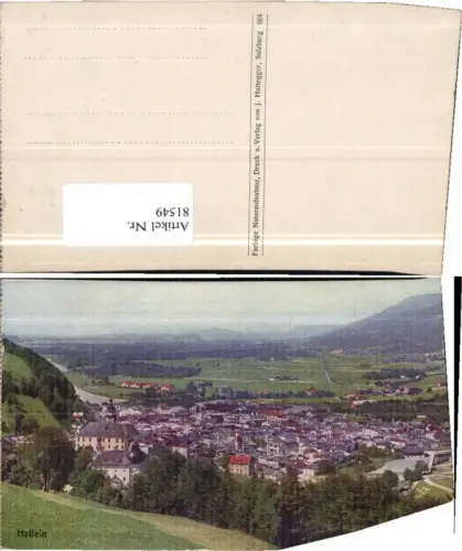 81549,Hallein Totale vom Ort 1920