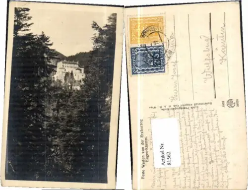 81562,Feste Werfen v.d. Erzherzog Eugen Klamm Kilophot