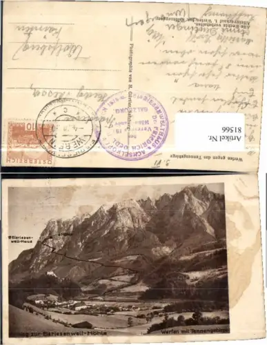 81566,Werfen Eisriesenwelt Höhle 1930