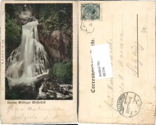 88336,Unterer Gollinger Wasserfall Golling Salzburg 1900