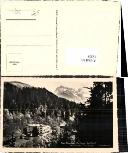 88338,Bad Abtenau Kurhaus Handlhof b. Abtenau