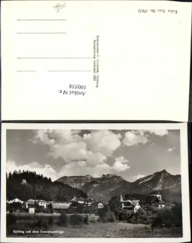 100558,Golling m. Tennengebirge Häuserpartie