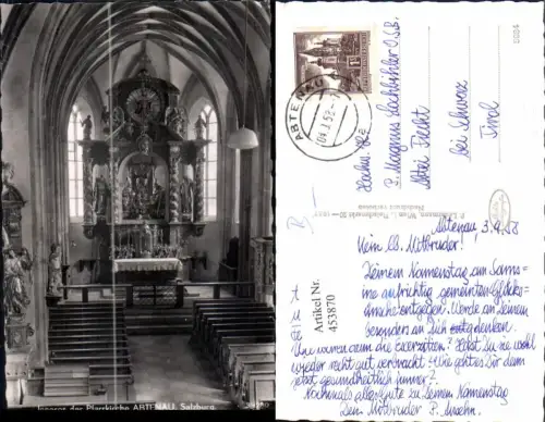 453870,Abtenau Pfarrkirche Kirche Innenansicht