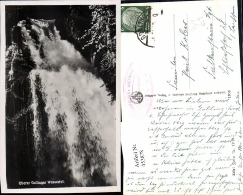 453878,Oberer Gollinger Wasserfall b. Golling