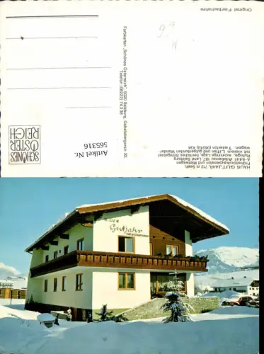 565316,Abtenau Haus Gutjahr Winteransicht Auto VW Käfer