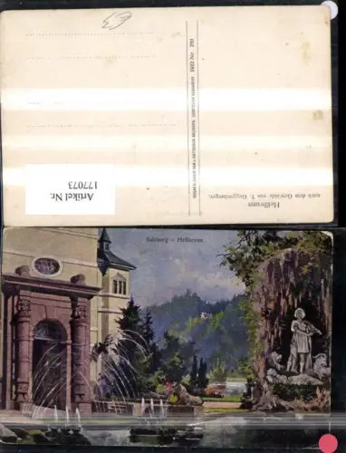 177073,Salzburg Hellbrunn Künstler Ak sign T. Guggenberger