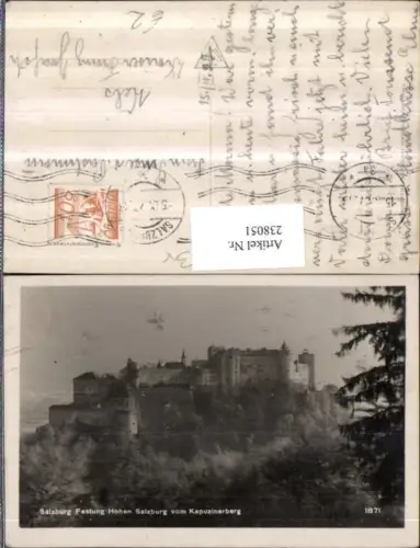 238051,Salzburg Festung Hohensalzburg v. Kapuzinerberg