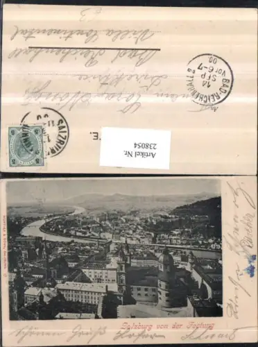 238054,Salzburg Totale von d. Festung