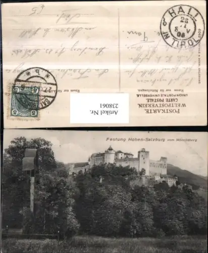 238061,Salzburg Festung Hohensalzburg v. Mönchsberg