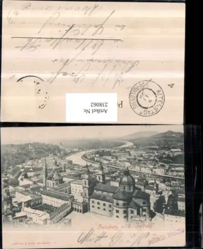 238062,Salzburg Totale von d. Festung