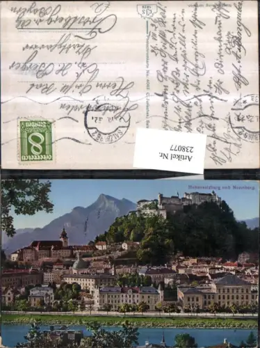 238077,Salzburg Teilansicht Festung Hohensalzburg u. Nonnberg