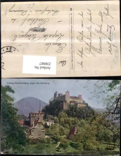 238087,Salzburg Festung Hohensalzburg geg. d. Gaisberg