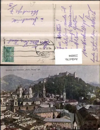 238094,Salzburg Teilansicht v. Restaurant Elektrischer Aufzug aus