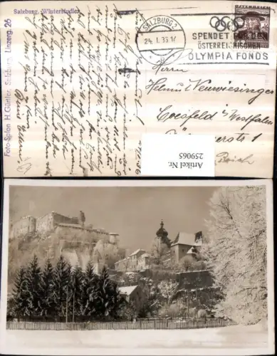 259065,Salzburg Winterstudie Festung Winterbild pub Foto H. Gürtler