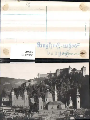 270043,Salzburg Teilansicht Kirche m. Festung Hohensalzburg pub F. Morawetz 217