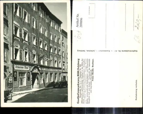 289896,Salzburg Gasthof z. schwarzen Rößl Bergstraße