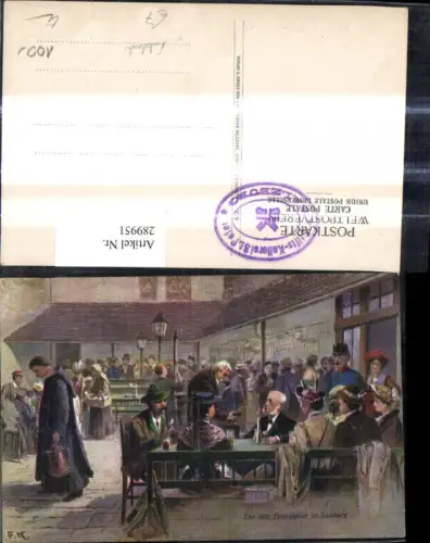 289951,Künstler Ak F. Kulstrunk Salzburg Der alte Peterskeller Mönch