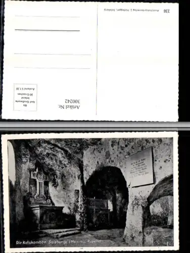 300242,Salzburg Maximus-Kapelle Katakomben