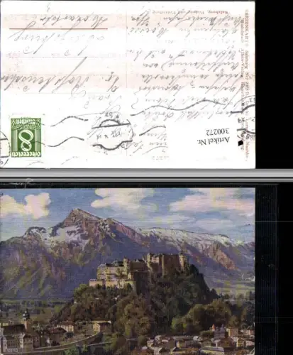 300272,Salzburg Festung m. Untersberg Bergkulisse pub Wiro Wiedemann 2375