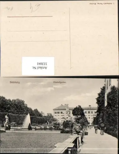 333041,Salzburg Mirabellgarten Schloss Fontäne