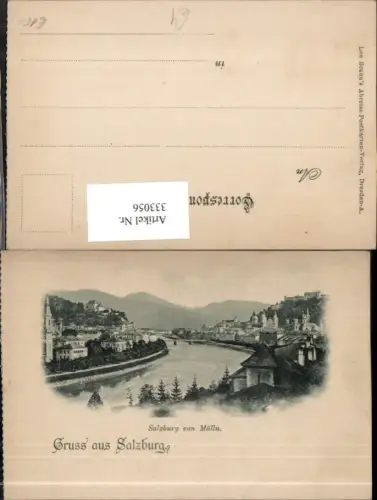 333056,Gruß aus Salzburg Teilansicht von Mülln