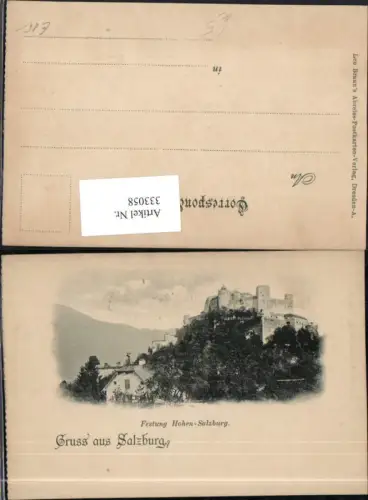 333058,Gruß aus Salzburg Festung Hohensalzburg