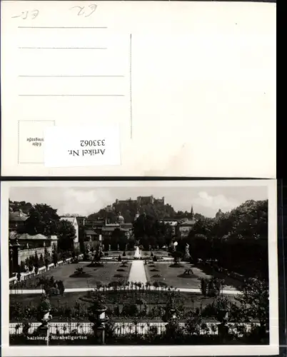 333062,Salzburg Mirabellgarten m. Blick zur Festung