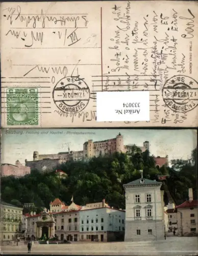 333074,Salzburg Festung u. Kapitel-Pferdeschwemme pub Ottmar Zieher