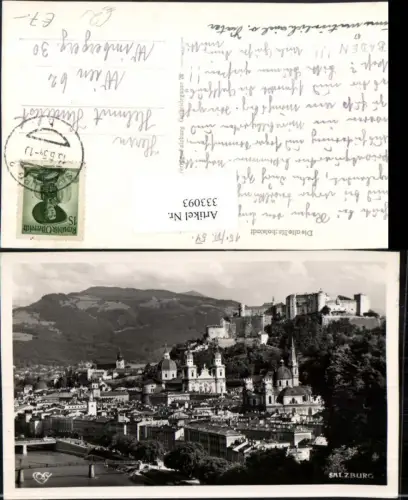 333093,Salzburg Teilansicht m. Festung pub Cosy