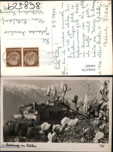 346485,Salzburg in Blüten Festung Hohensalzburg Bergkulisse pub Cosy