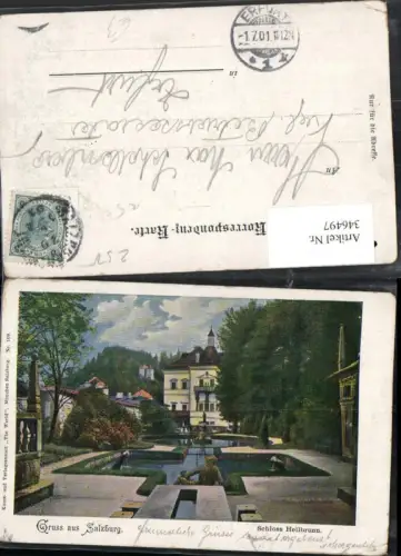 346497,Gruß aus Salzburg Schloss Hellbrunn Wasserbecken