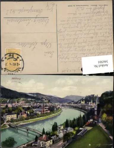 346501,Salzburg Totale von Mülln Brücke pub Purger e Co 10426