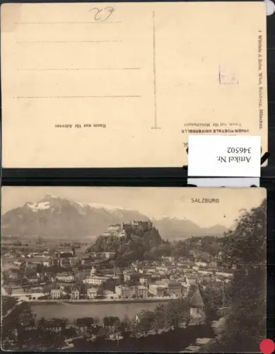 346502,Salzburg Totale m. Festung Bergkulisse