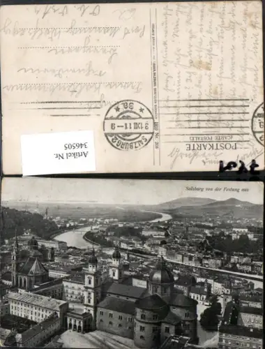 346505,Salzburg Totale von der Festung