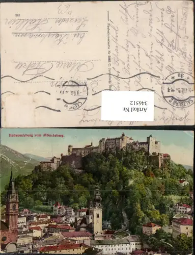 346512,Salzburg Festung Hohensalzburg vom Mönchsberg