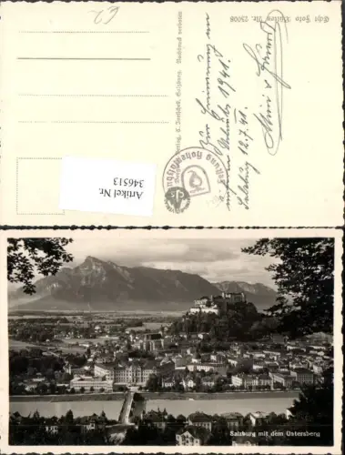 346513,Salzburg Totale m. Untersberg Bergkulisse