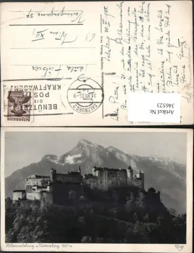346523,Salzburg Festung Hohensalzburg u. Untersberg Bergkulisse pub Cosy