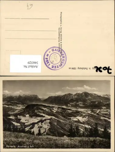 346529,Salzburg Gaisberg Aussicht geg. Göll Bergkulisse