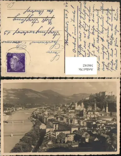 346542,Salzburg Totale Altstadt m. Festung