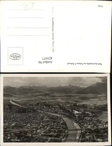 421977,Künstler AK F. Kulstrunk Salzburg Totale Bergkulisse pub Cosy