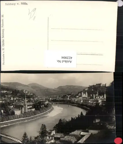 422004,Foto AK Salzburg Totale von Mülln pub Foto H. Gürtler