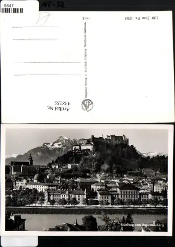 438155,Salzburg Teilansicht m. Festung Bergkulisse